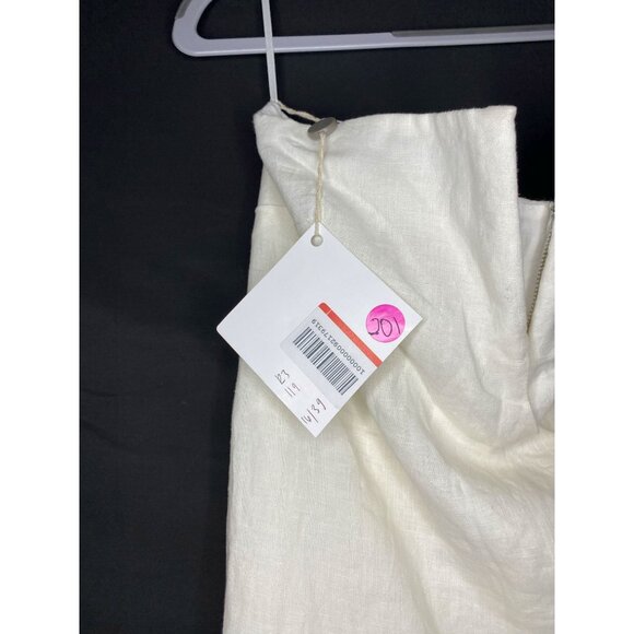 Bec + Bridge Women's Asymmetrical Ruffle Midi Dress White Size 6 - Picture 2 of 4